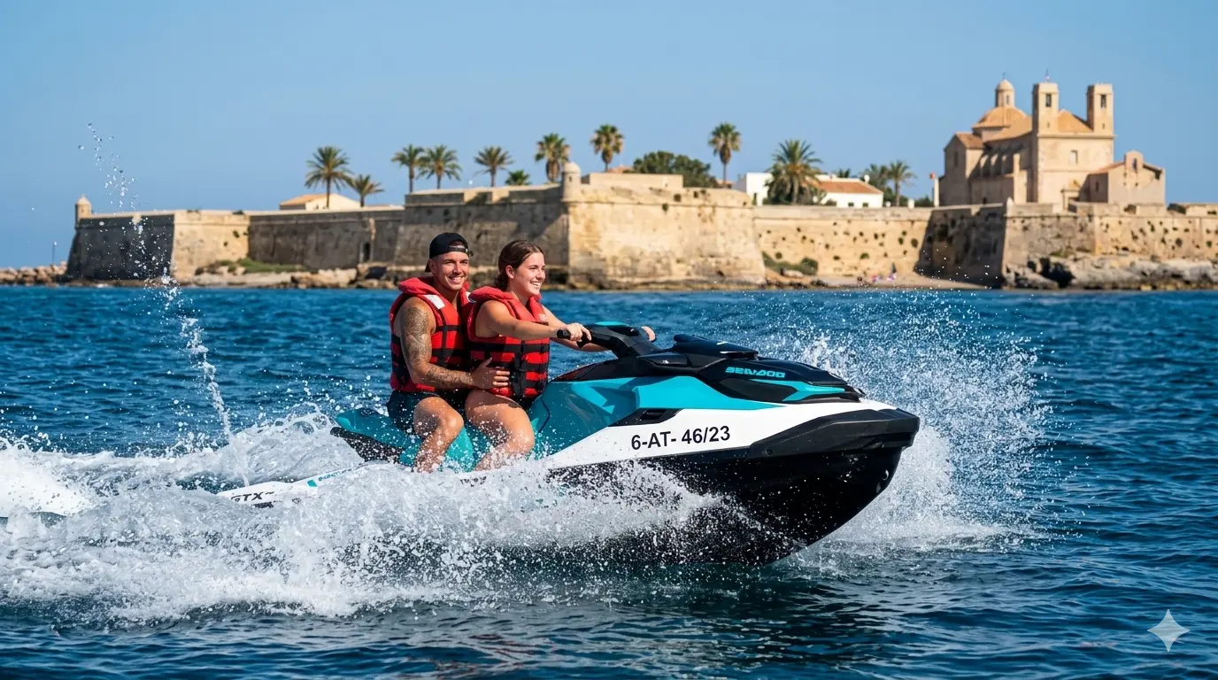 Jet Ski Excursion to Tabarca Island from Torrevieja